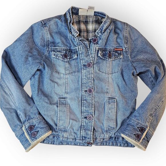 Vintage ROXY Light Wash Denim Jacket LARGE - Picture 1 of 6